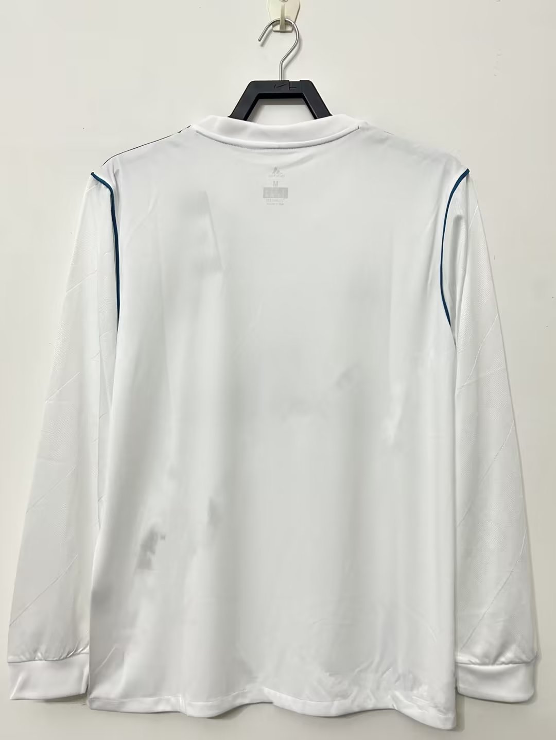 Real Madrid 2017/18 Home Long Sleeve Retro Jersey - back view