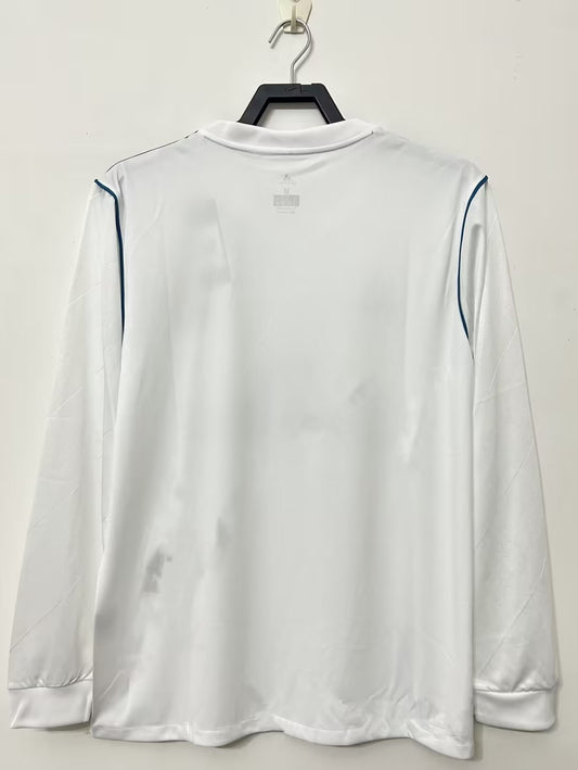 Real Madrid 2017/18 Home Long Sleeve Retro Jersey - back view