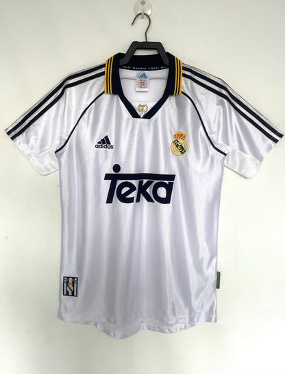 Real Madrid 1998/00 Home Retro Jersey - front view