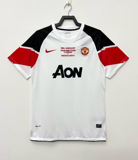 Manchester United 2011/12 Away Champions League Edition Retro Jersey - front view