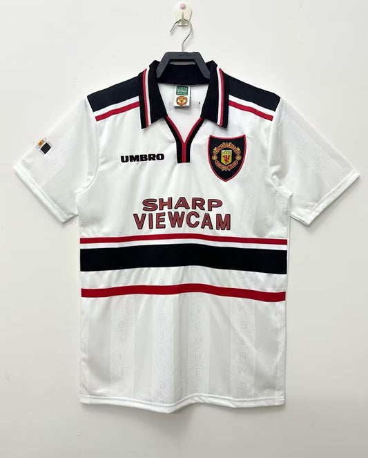 Manchester United 1998 Away Jacquard Retro Jersey - front view