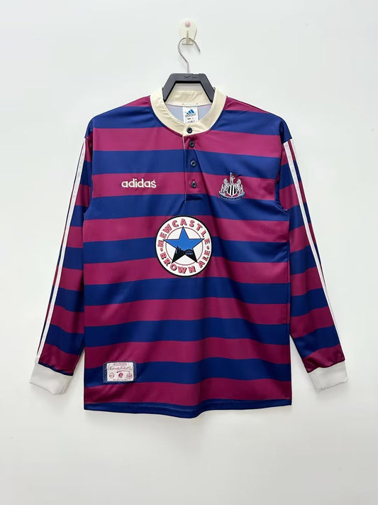 Newcastle United 1995/97 Away Long Sleeve Retro Jersey - front view