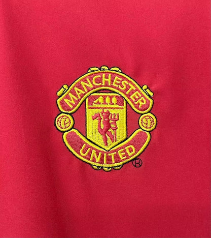 Manchester United 2002/04 Home Long Sleeve Retro Jersey - detail view