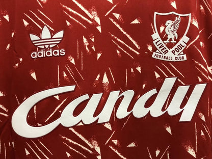 Liverpool 1989/91 Home Retro Jersey - detail view
