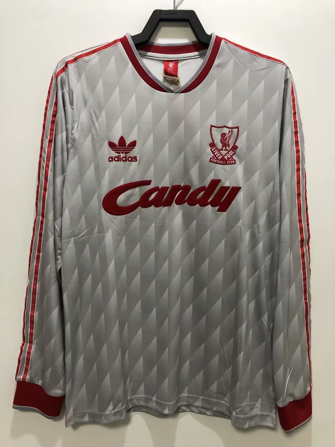 Liverpool 1989/91 Away Long Sleeve Retro Jersey - front view