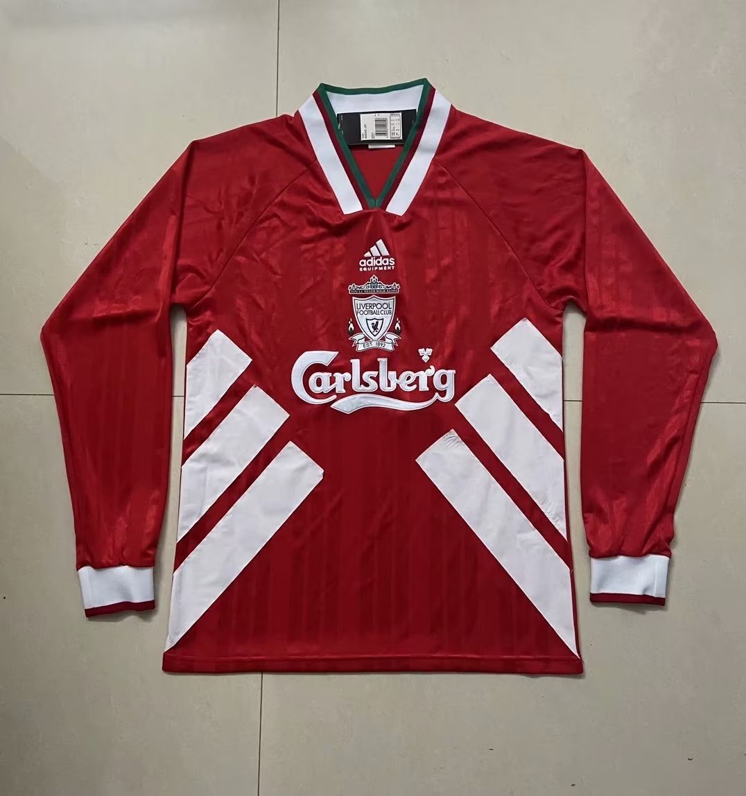 Liverpool 1993/95 Home Long Sleeve Retro Jersey - front view