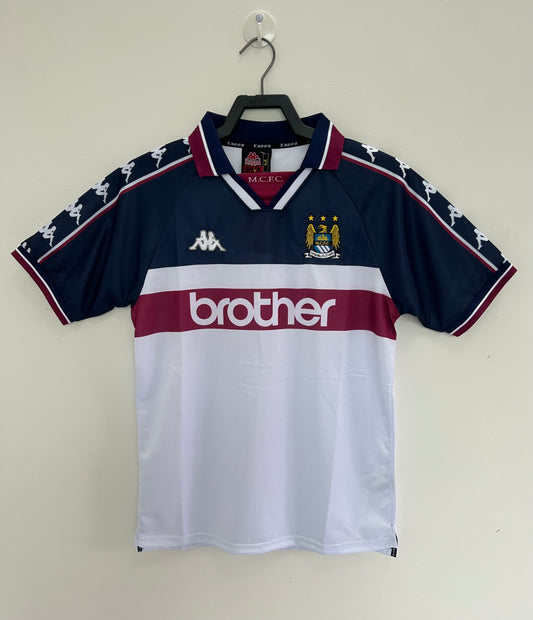 Manchester City 1997/98 Away Retro Jersey - front view