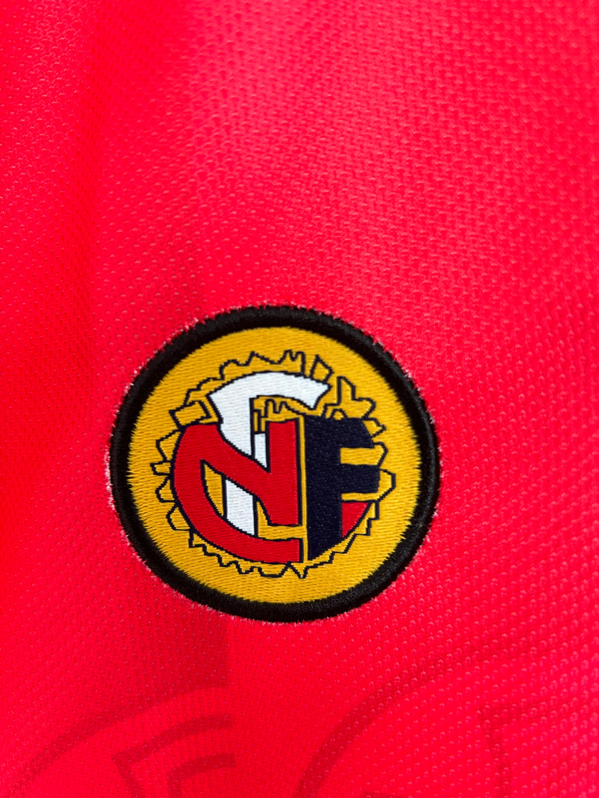 Norway 1998 Home Retro Jersey - detail view