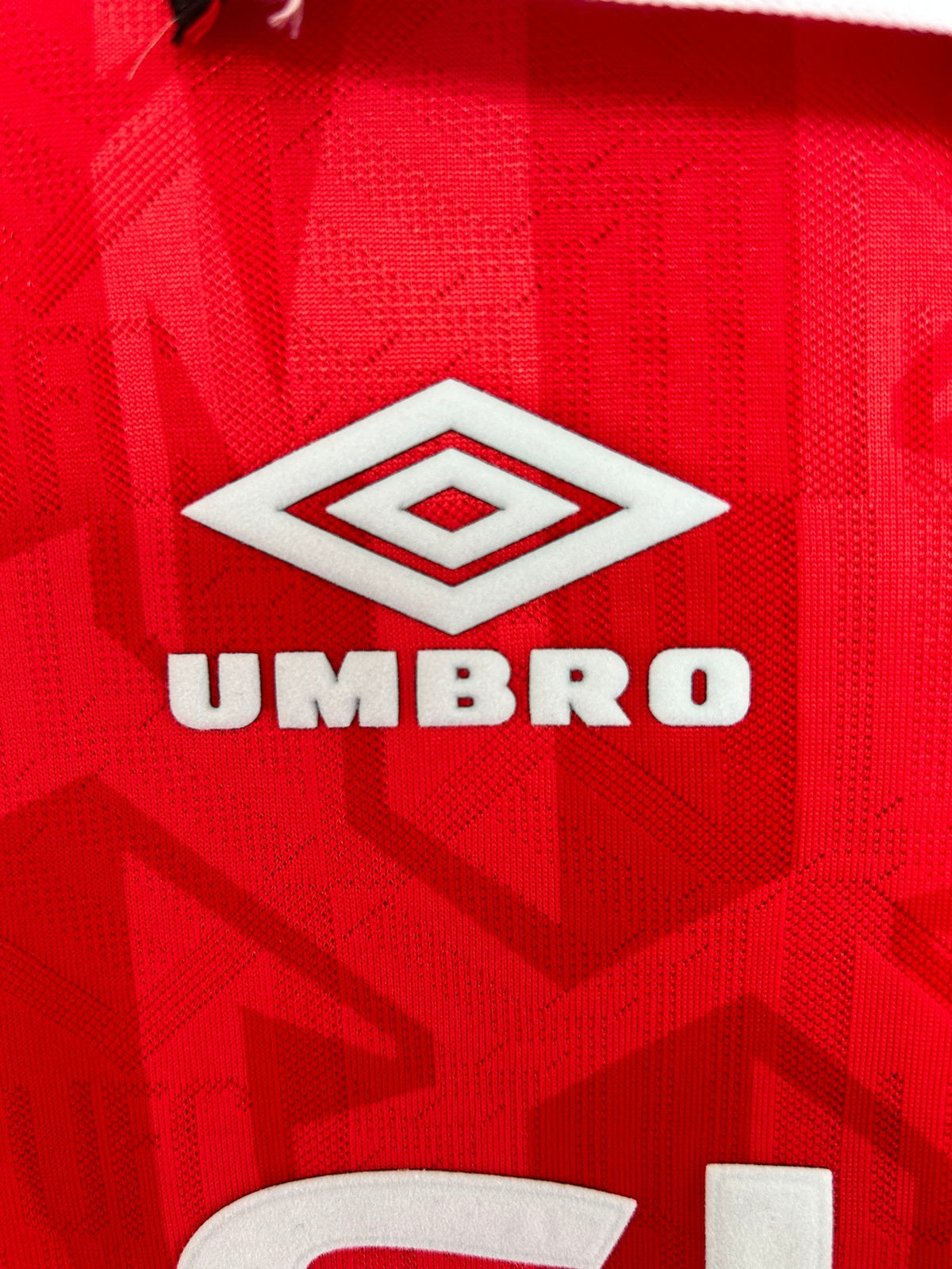Manchester United 1992/94 Home Long Sleeve Retro Jersey - detail view