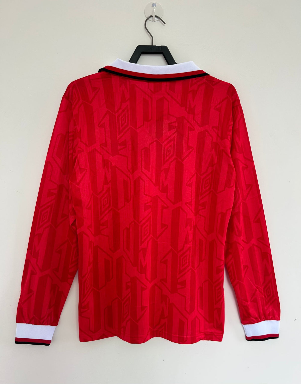 Manchester United 1992/94 Home Long Sleeve Retro Jersey - back view