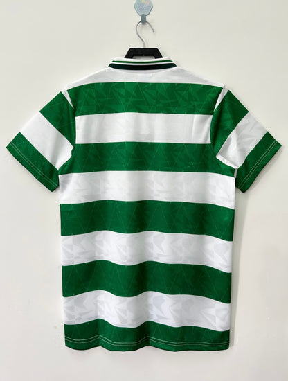 Celtic 1989/91 Home Retro Jersey - back view