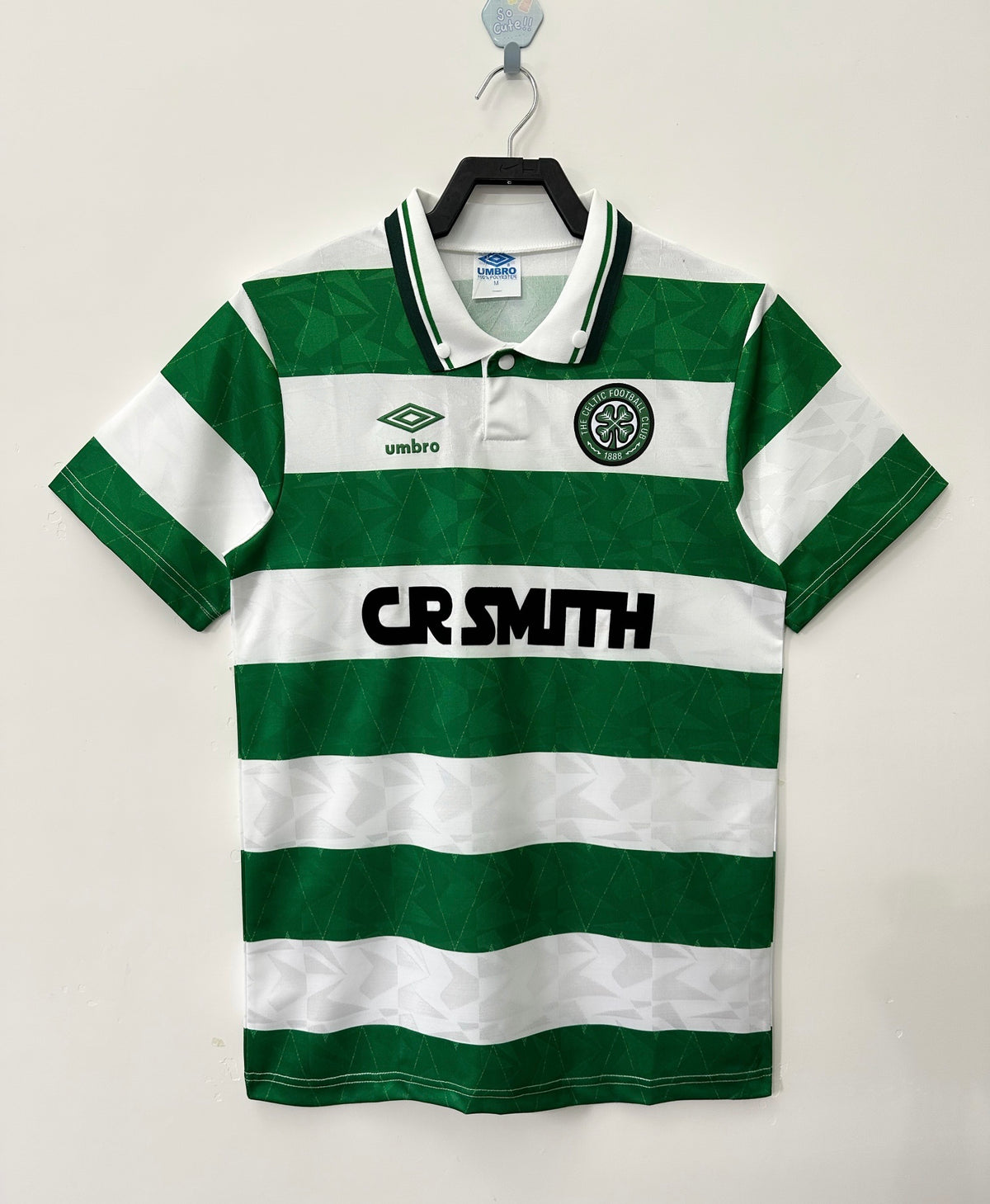Celtic 1989/91 Home Retro Jersey - front view