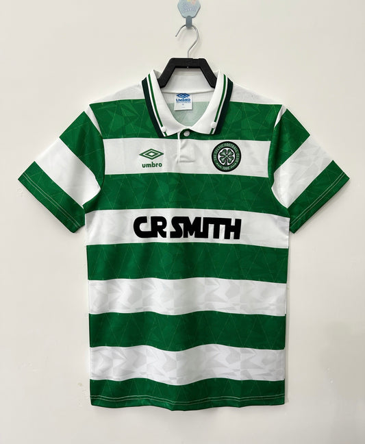 Celtic 1989/91 Home Retro Jersey - front view