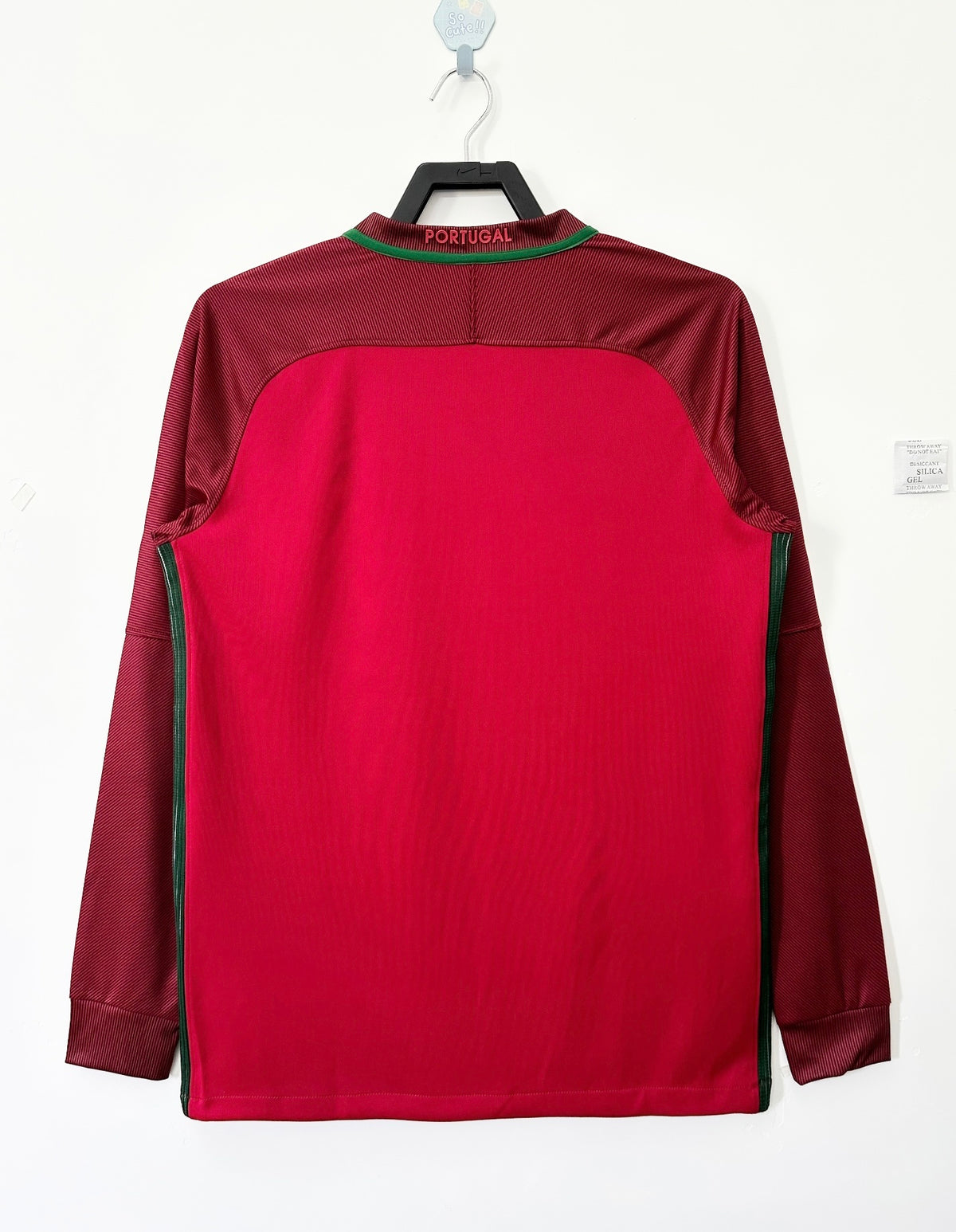 Portugal 2016 Home Long Sleeve Retro Jersey - back view