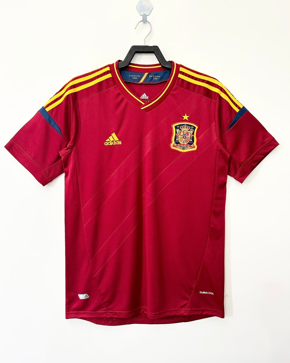 Spain 2012 Home Retro Jersey - front view
