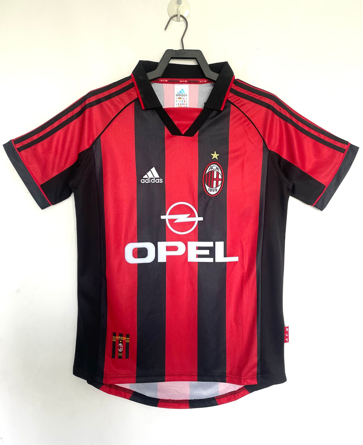AC Milan 1998/99 Home Retro Jersey - front view