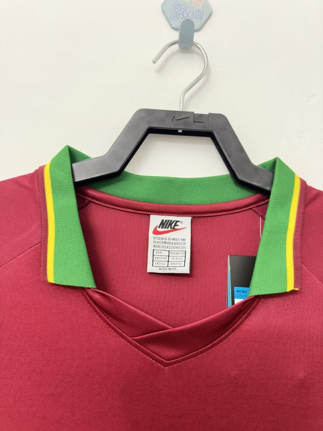 Portugal 1998 Home Retro Jersey - front view