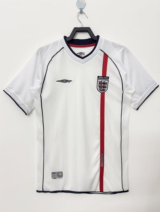 England 2002 Home Retro Jersey - front view