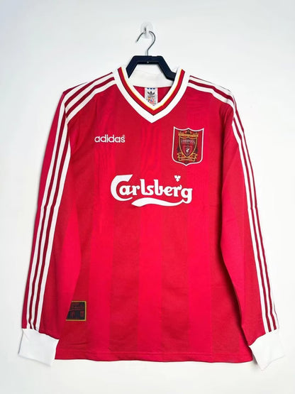 Liverpool 1995/96 Home Long Sleeve Retro Jersey - front view