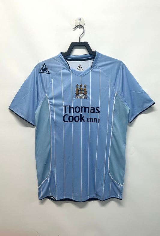 Manchester City 2007/08 Home Retro Jersey - front view