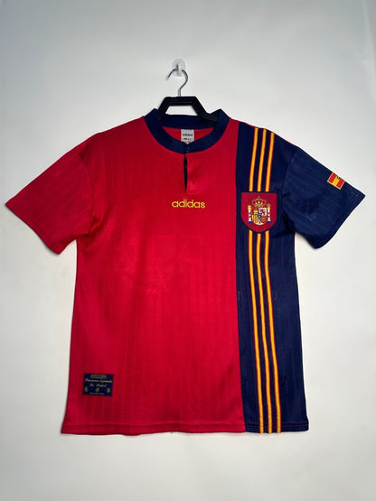 Spain 1996 Home Retro Jersey - front view