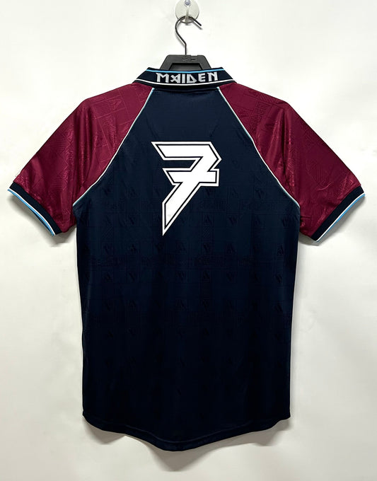 West Ham United 1999 Home Retro Jersey - back view