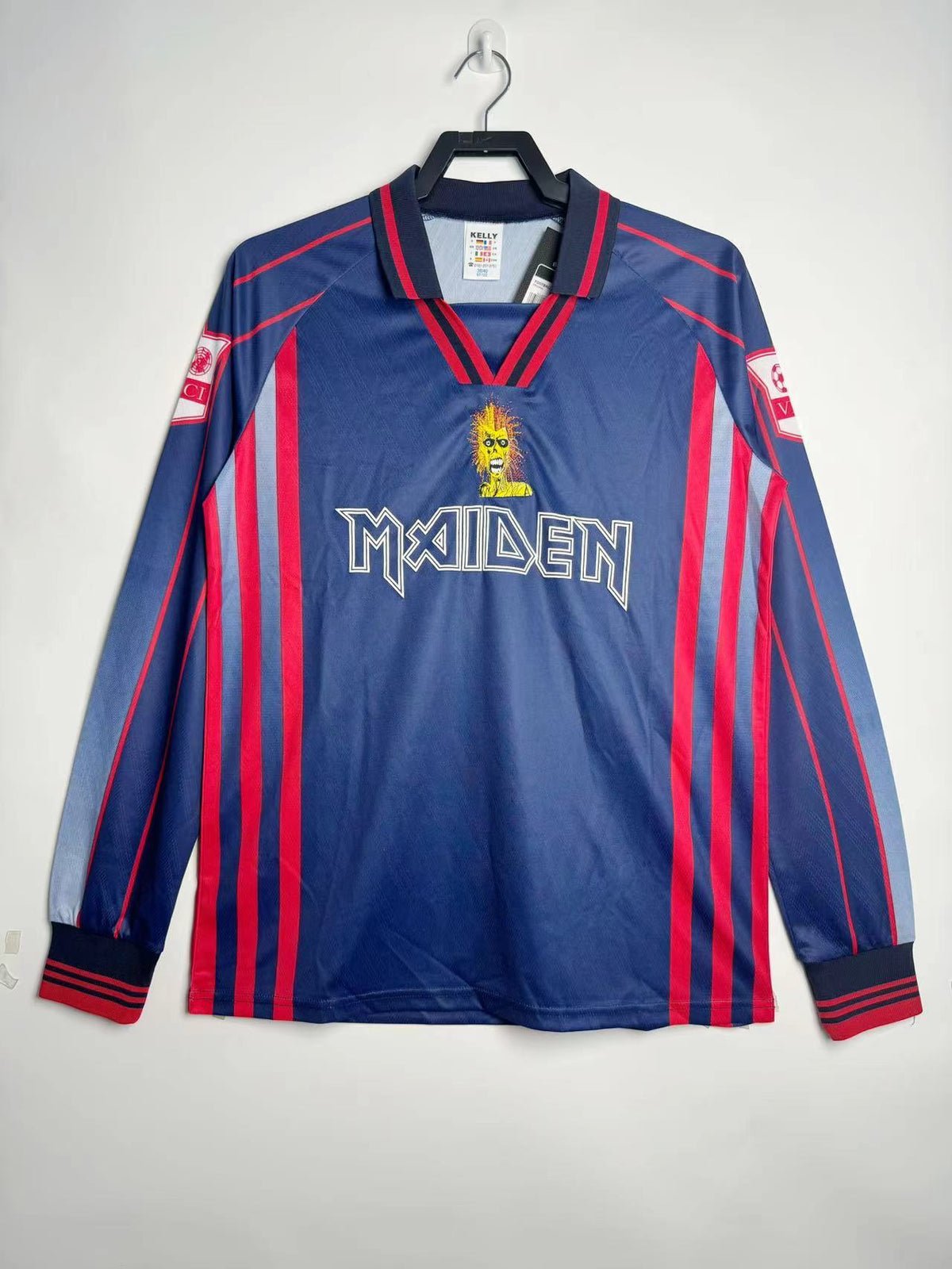 Iron Maiden 1998 Home Long Sleeve Football Jersey - front view