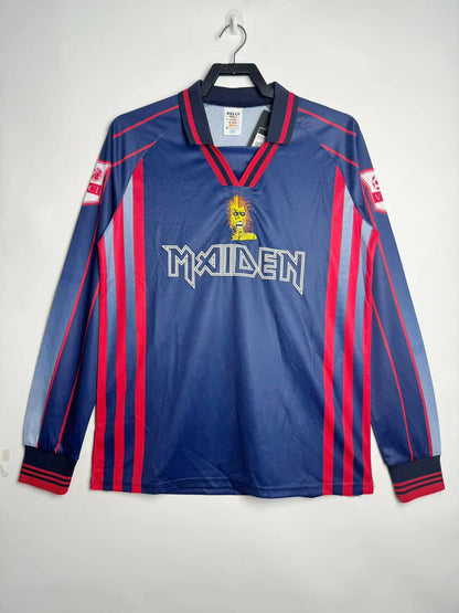Iron Maiden 1998 Home Long Sleeve Football Jersey - front view