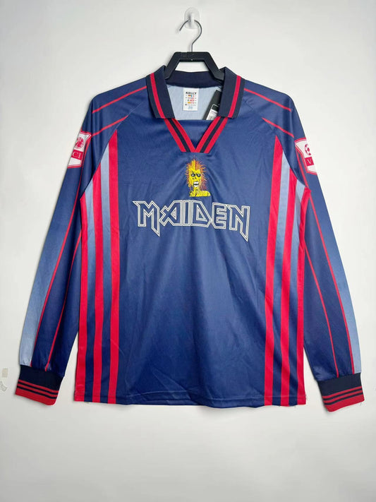 Iron Maiden 1998 Home Long Sleeve Football Jersey - front view