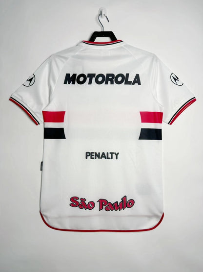 Sao Paulo 2000 Home Crew Neck Retro Jersey - back view