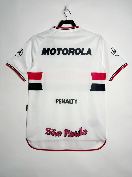 Sao Paulo 2000 Home Crew Neck Retro Jersey - back view