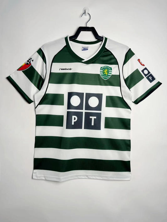 Sporting CP 2001/03 Home Retro Jersey - front view