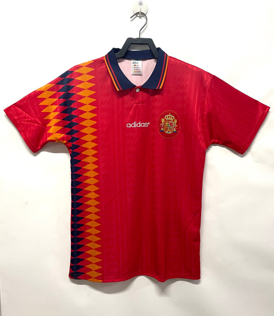 Spain 1994 Home Retro Jersey - front view