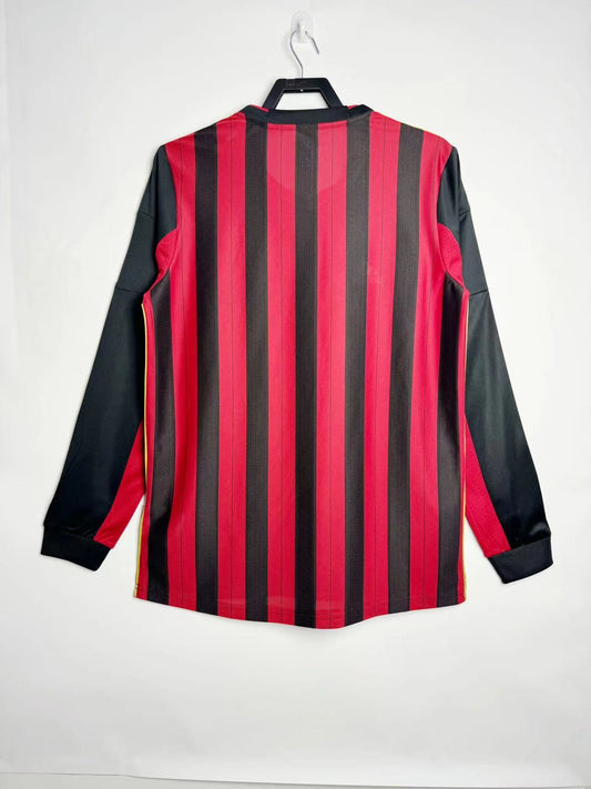 AC Milan 2013/14 Home Long Sleeve Retro Jersey - back view