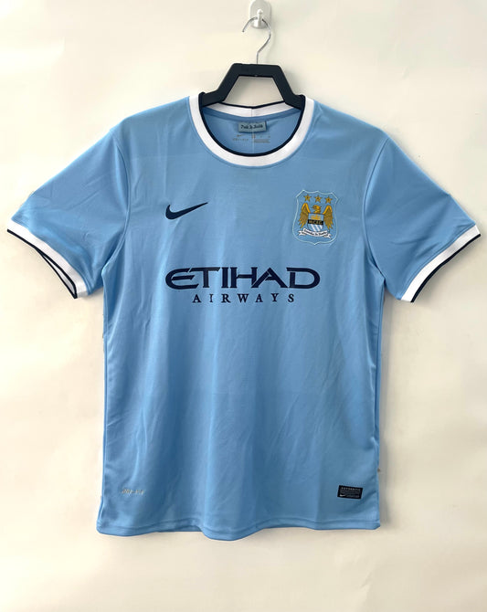 Manchester City 2013/14 Home Retro Jersey - front view