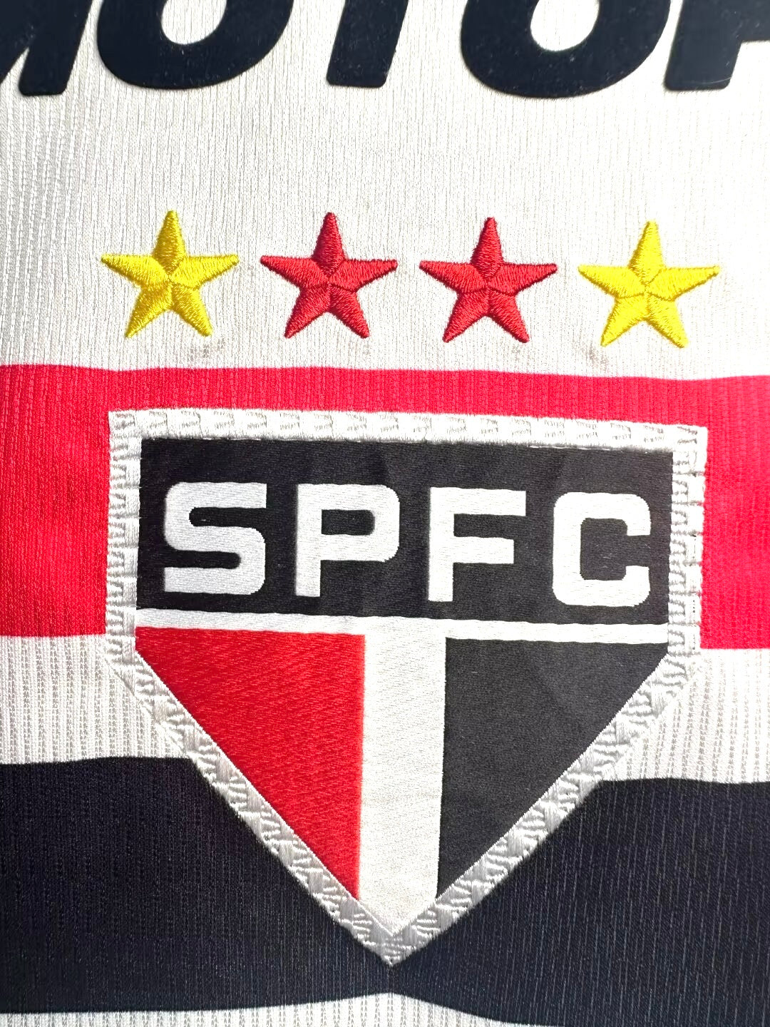 Sao Paulo 2000 Home Collared Retro Jersey - detail view