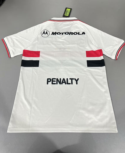 Sao Paulo 2000 Home Collared Retro Jersey - back view
