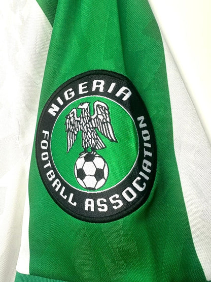 Nigeria 1996 Away Retro Jersey - detail view