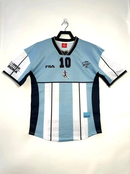 Diego Maradona 2001 Tribute Retro Jersey - front view