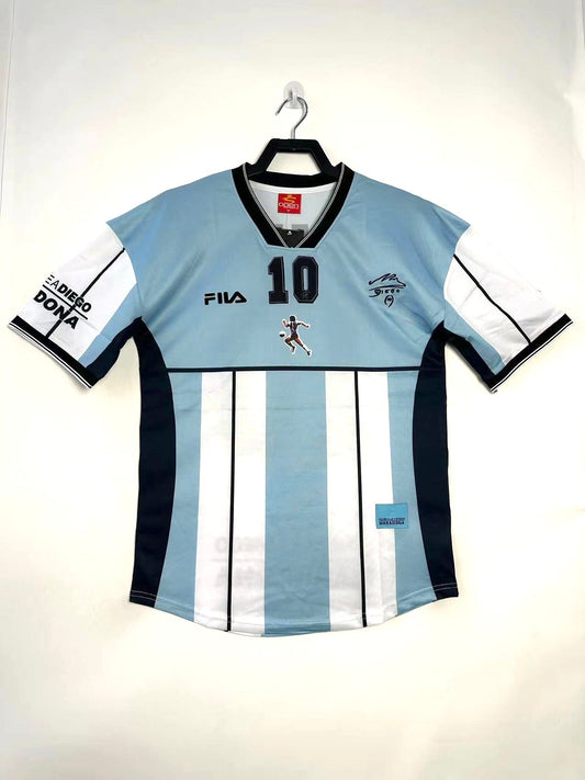 Diego Maradona 2001 Tribute Retro Jersey - front view