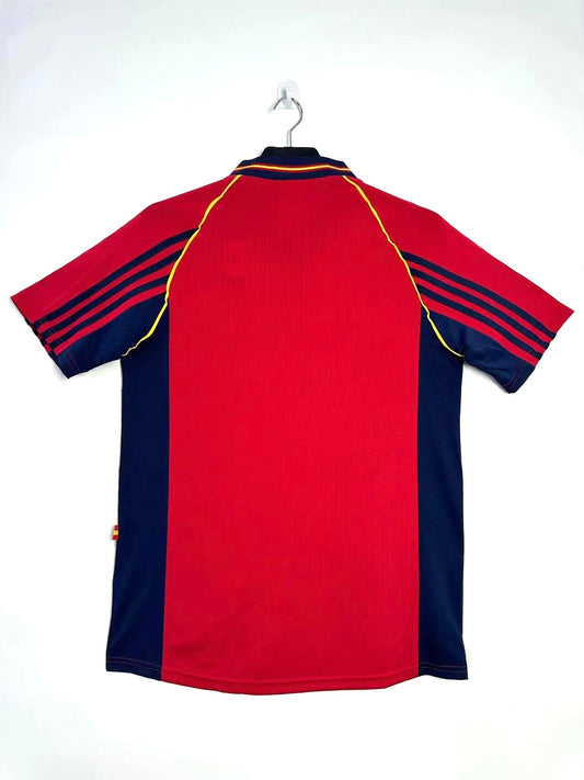 Spain 1998 Home Retro Jersey - back view