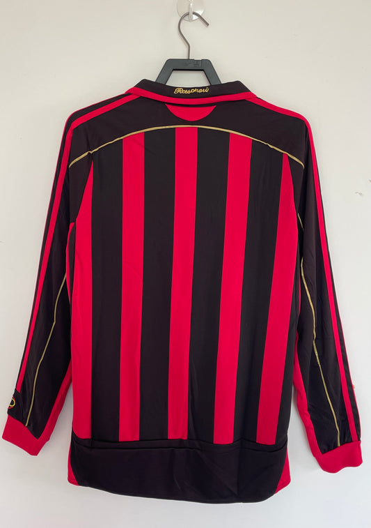 AC Milan 2006/07 Home Long Sleeve Retro Jersey - back view