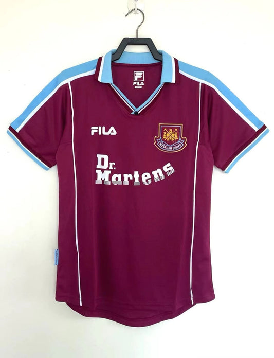 West Ham United 1999/01 Home Retro Jersey - front view