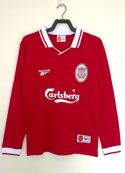 Liverpool 1996/97 Home Long Sleeve Retro Jersey - front view