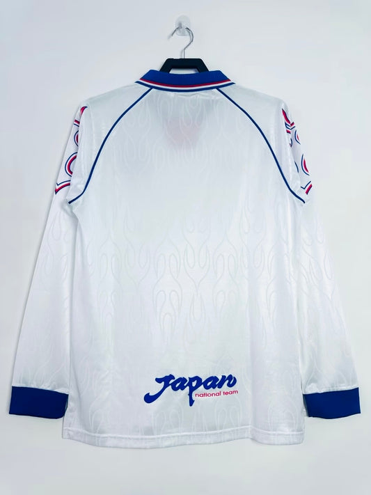 Japan 1998 Away Long Sleeve Retro Jersey - back view