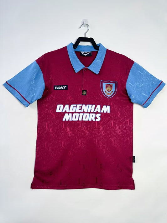 West Ham United 1995/97 Home Retro Jersey - front view