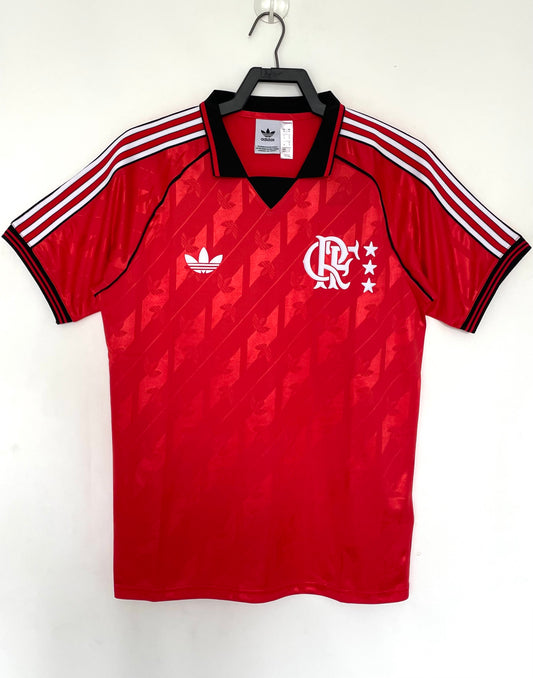 Flamengo 2024/25 Anniversary Edition Retro Jersey - front view