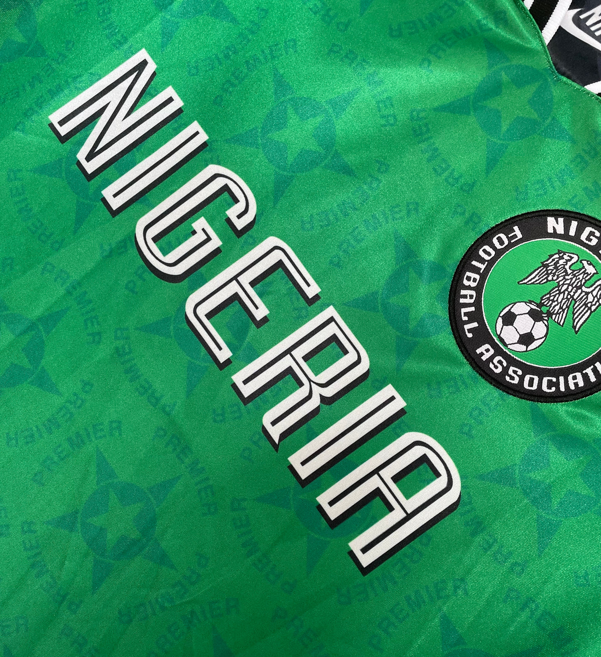 Nigeria 1994/95 Home Retro Jersey - detail view