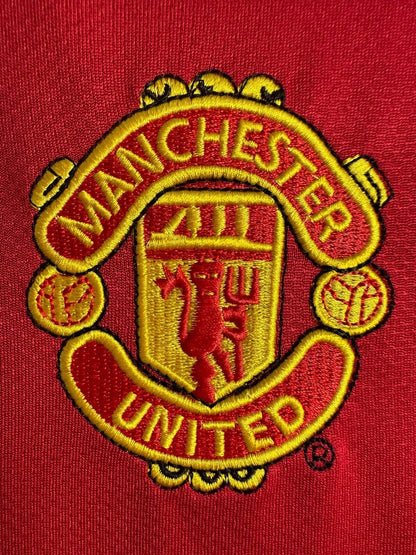 Manchester United 2005/06 Home Long Sleeve Retro Jersey - detail view