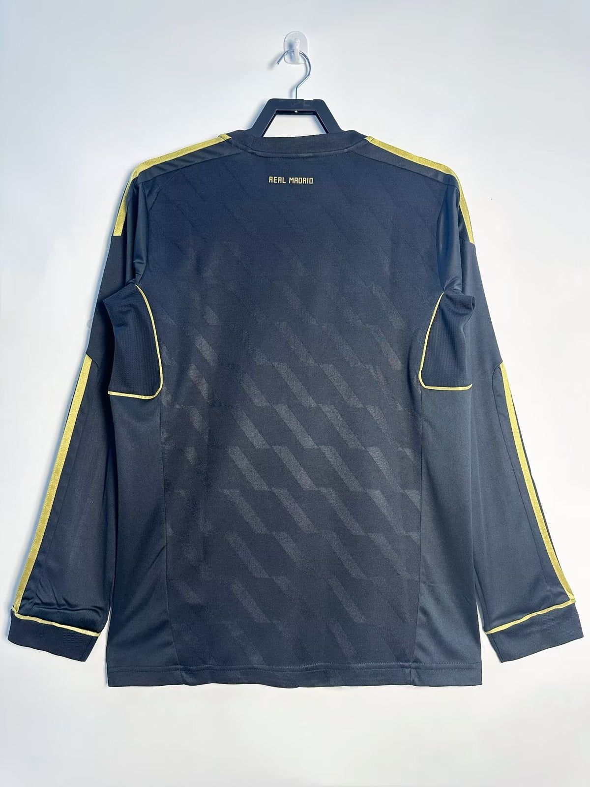 Real Madrid 2011/12 Away Long Sleeve Retro Jersey - back view